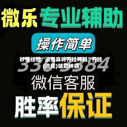 秒懂经验“迅奇麻将开挂神器”开挂(透视)辅助神器-第3张图片