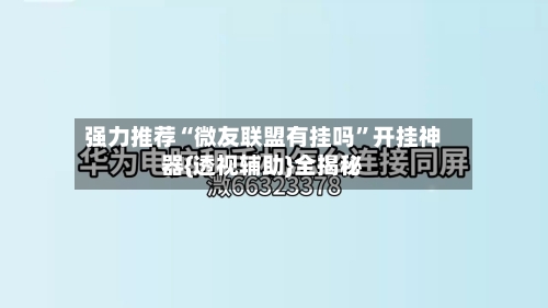 强力推荐“微友联盟有挂吗	”开挂神器{透视辅助}全揭秘-第2张图片
