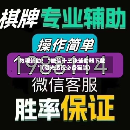 教程辅助！“微信十三张辅助器下载”(曝光透视必备猫腻)-第2张图片