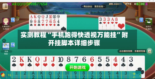 实测教程“手机跑得快透视万能挂”附开挂脚本详细步骤-第3张图片