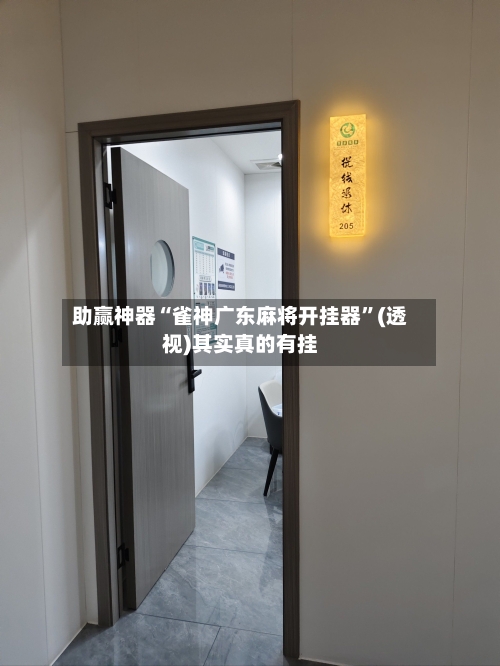 助赢神器“雀神广东麻将开挂器”(透视)其实真的有挂