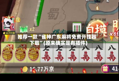 推荐一款“雀神广东麻将免费开挂器下载”(原来确实是有插件)-第2张图片