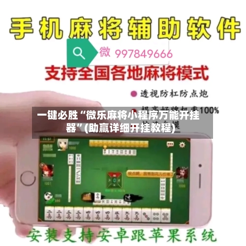 一键必胜“微乐麻将小程序万能开挂器”(助赢详细开挂教程)-第3张图片