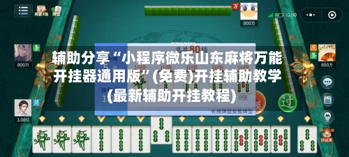 辅助分享“小程序微乐山东麻将万能开挂器通用版”(免费)开挂辅助教学(最新辅助开挂教程)-第2张图片