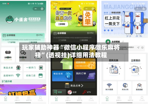 玩家辅助神器“微信小程序微乐麻将挂	”(透视挂)详细用法教程-第3张图片