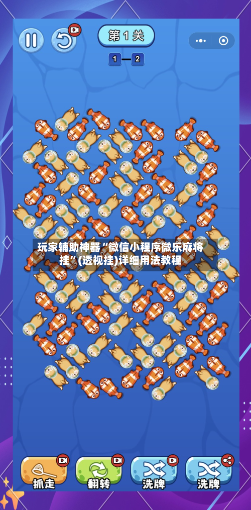 玩家辅助神器“微信小程序微乐麻将挂”(透视挂)详细用法教程-第2张图片