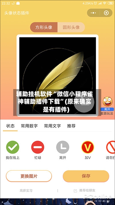 辅助挂机软件“微信小程序雀神辅助插件下载”(原来确实是有插件)-第2张图片