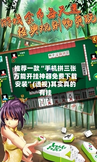 推荐一款“手机拼三张万能开挂神器免费下载安装”(透视)其实真的有挂-第2张图片