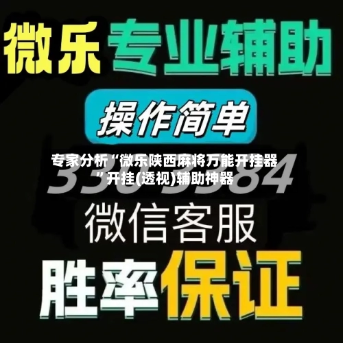 专家分析“微乐陕西麻将万能开挂器”开挂(透视)辅助神器-第3张图片