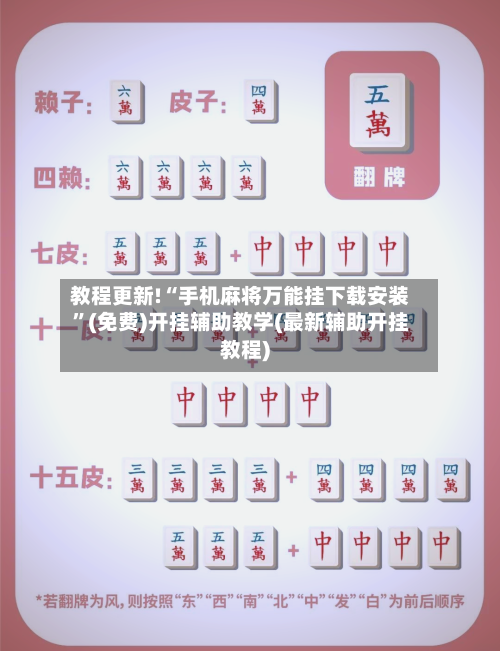 教程更新!“手机麻将万能挂下载安装”(免费)开挂辅助教学(最新辅助开挂教程)-第3张图片