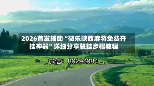 2026首发辅助“微乐陕西麻将免费开挂神器	”详细分享装挂步骤教程-第2张图片