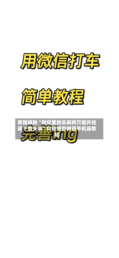 教程辅助“微信里微乐麻将万能开挂器下载安装	”科技辅助神器手机版教程-第2张图片
