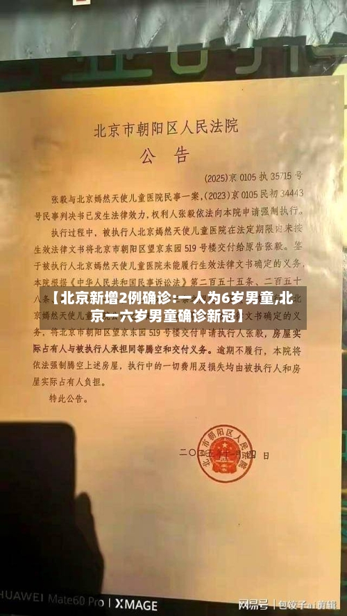 【北京新增2例确诊:一人为6岁男童,北京一六岁男童确诊新冠】-第2张图片