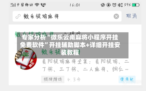 专家分析“微乐云南麻将小程序开挂免费软件	”开挂辅助脚本+详细开挂安装教程-第2张图片