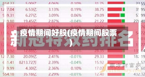疫情期间好股(疫情期间股票)