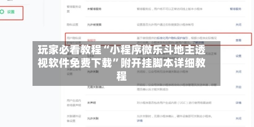 玩家必看教程“小程序微乐斗地主透视软件免费下载	”附开挂脚本详细教程-第2张图片