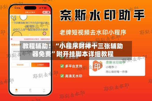 教程辅助！“小程序财神十三张辅助器免费”附开挂脚本详细教程-第3张图片