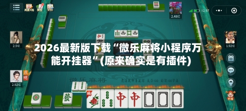 2026最新版下载“微乐麻将小程序万能开挂器	”(原来确实是有插件)-第2张图片