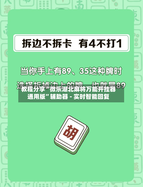 教程分享“微乐湖北麻将万能开挂器通用版”辅助器 - 实时智能回复-第2张图片