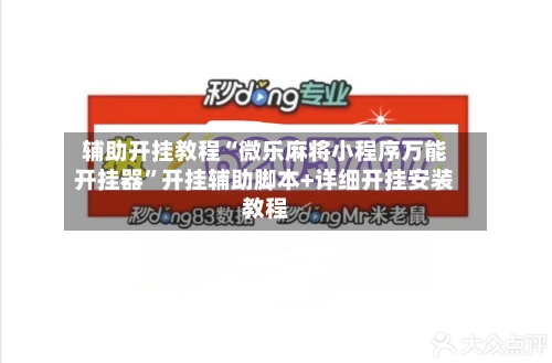 辅助开挂教程“微乐麻将小程序万能开挂器”开挂辅助脚本+详细开挂安装教程-第3张图片