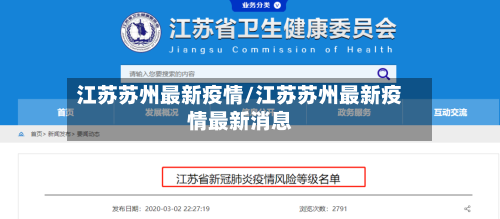 江苏苏州最新疫情/江苏苏州最新疫情最新消息-第3张图片