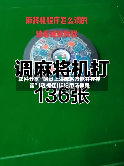 软件分享“哈灵上海麻将万能开挂神器	”(透视挂)详细用法教程-第2张图片