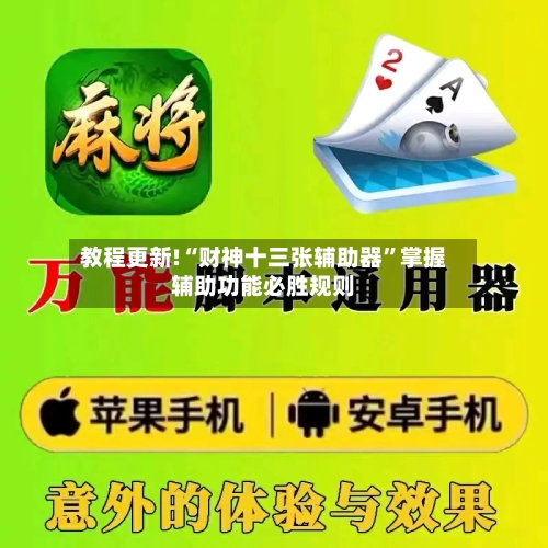 教程更新!“财神十三张辅助器	”掌握辅助功能必胜规则-第2张图片