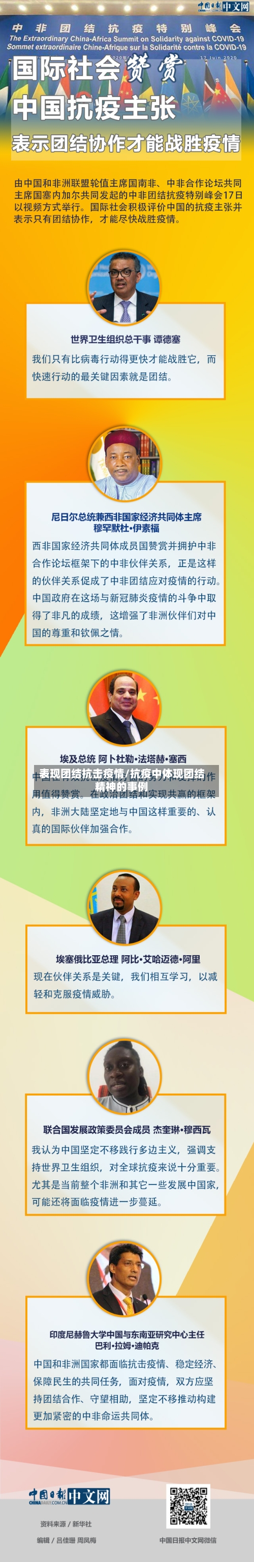 表现团结抗击疫情/抗疫中体现团结精神的事例