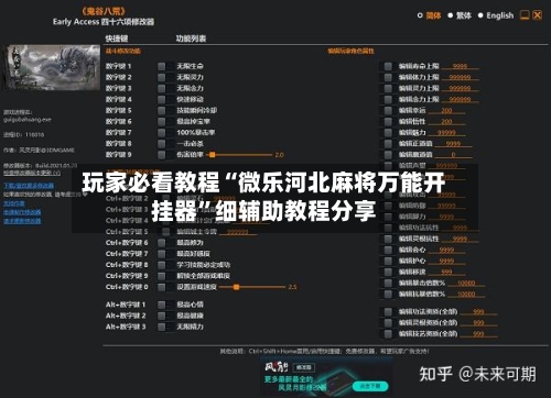玩家必看教程“微乐河北麻将万能开挂器”细辅助教程分享-第3张图片