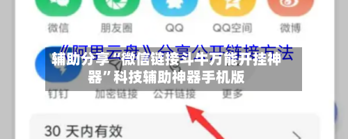 辅助分享“微信链接斗牛万能开挂神器”科技辅助神器手机版-第3张图片