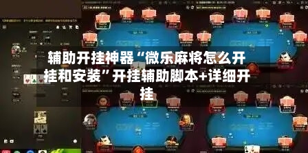 辅助开挂神器“微乐麻将怎么开挂和安装”开挂辅助脚本+详细开挂-第3张图片