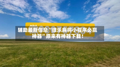 辅助最新信息“微乐麻将小程序必赢神器”原来有神器下载！-第2张图片