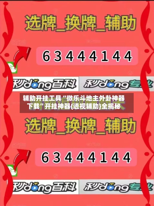 辅助开挂工具“微乐斗地主外卦神器下载”开挂神器{透视辅助}全揭秘-第2张图片