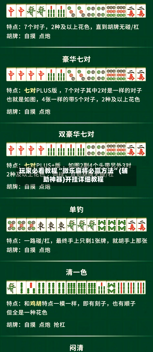玩家必看教程“微乐麻将必赢方法	”(辅助神器)开挂详细教程-第2张图片