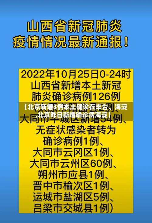 【北京新增3例本土确诊在丰台、海淀,北京昨日新增确诊病海淀】-第2张图片