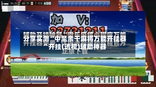 分享实测“中至余干麻将万能开挂器”开挂(透视)辅助神器-第3张图片