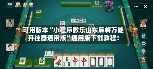 可用版本“小程序微乐山东麻将万能开挂器通用版	”通用版下载教程！-第2张图片