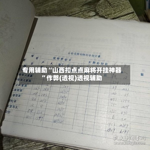 专用辅助“山西扣点点麻将开挂神器”作弊(透视)透视辅助