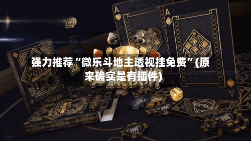 强力推荐“微乐斗地主透视挂免费”(原来确实是有插件)-第3张图片