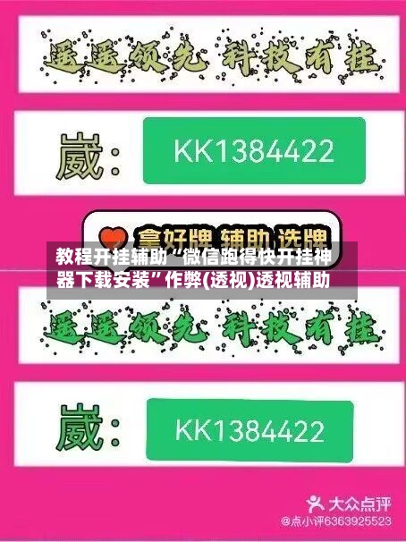 教程开挂辅助“微信跑得快开挂神器下载安装”作弊(透视)透视辅助-第2张图片