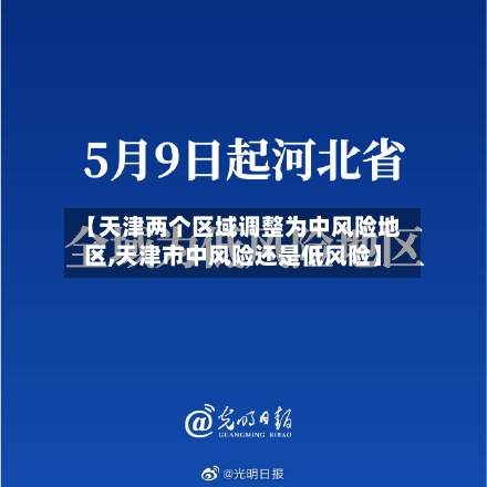 【天津两个区域调整为中风险地区,天津市中风险还是低风险】