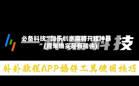 必备科技“微乐划水麻将开挂神器”(原来确实是有插件)-第2张图片