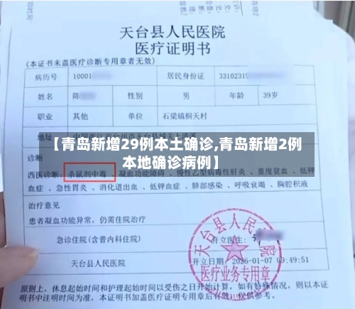 【青岛新增29例本土确诊,青岛新增2例本地确诊病例】-第2张图片