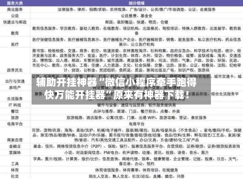 辅助开挂神器“微信小程序牵手跑得快万能开挂器	”原来有神器下载！-第2张图片