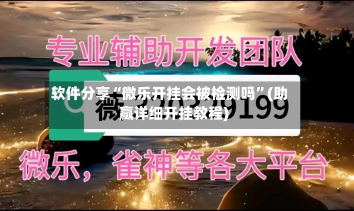软件分享“微乐开挂会被检测吗”(助赢详细开挂教程)-第3张图片