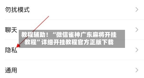 教程辅助！“微信雀神广东麻将开挂教程”详细开挂教程官方正版下载