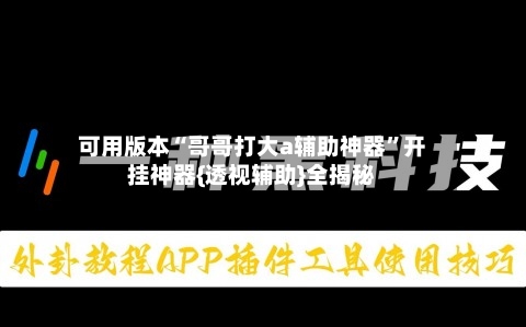 可用版本“哥哥打大a辅助神器”开挂神器{透视辅助}全揭秘-第3张图片