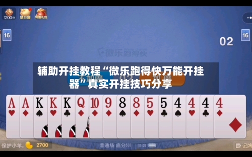 辅助开挂教程“微乐跑得快万能开挂器”真实开挂技巧分享-第3张图片