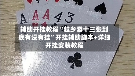 辅助开挂教程“越乡游十三张到底有没有挂”开挂辅助脚本+详细开挂安装教程