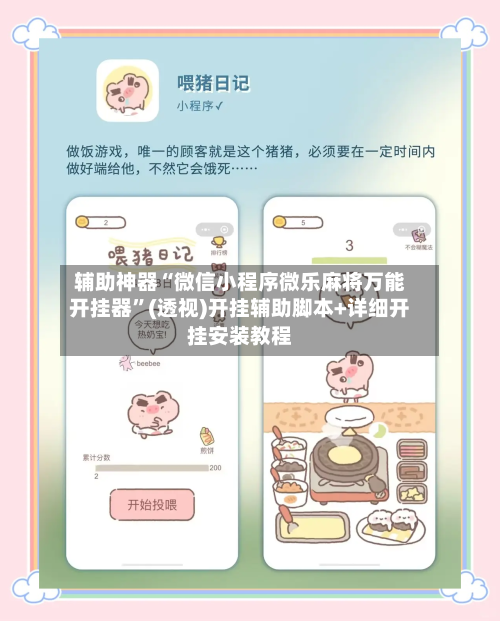 辅助神器“微信小程序微乐麻将万能开挂器”(透视)开挂辅助脚本+详细开挂安装教程-第3张图片